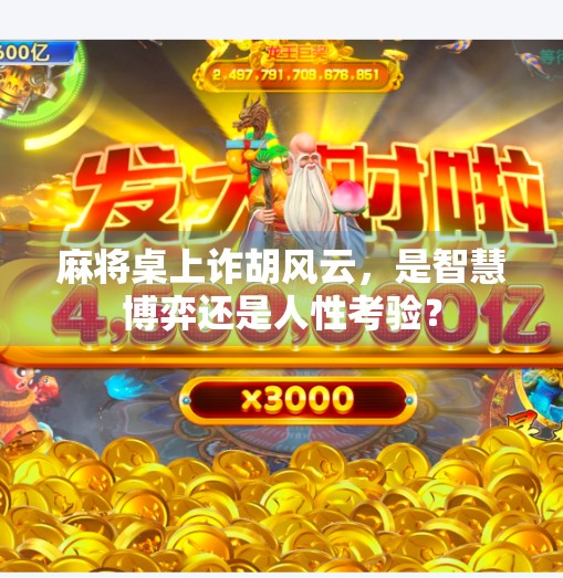 麻将桌上诈胡风云，是智慧博弈还是人性考验？