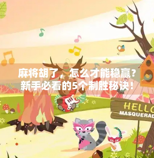 麻将胡了，怎么才能稳赢？新手必看的5个制胜秘诀！