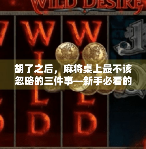 胡了之后,麻将桌上最不该忽略的三件事—新手必看的社交礼仪与进阶技巧! 胡了之后,麻将桌上最不该忽略的三件事—新手必看的社交礼仪与进阶技巧!
