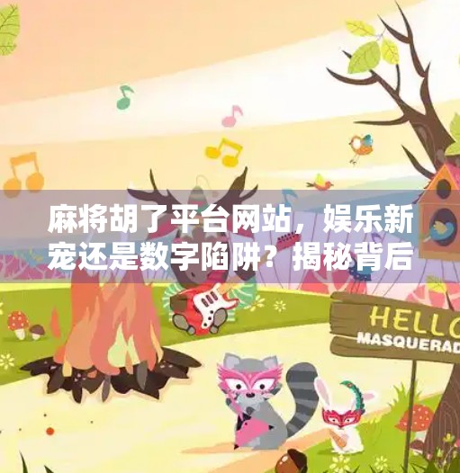 麻将胡了平台网站，娱乐新宠还是数字陷阱？揭秘背后的真实生态