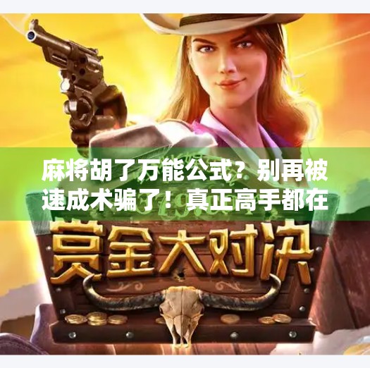 麻将胡了万能公式？别再被速成术骗了！真正高手都在用这3个底层逻辑！