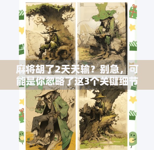 麻将胡了2天天输?别急,可能是你忽略了这3个关键细节! 麻将胡了2天天输?别急,可能是你忽略了这3个关键细节!