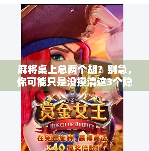 麻将桌上总两个胡？别急，你可能只是没摸清这3个隐藏规律！