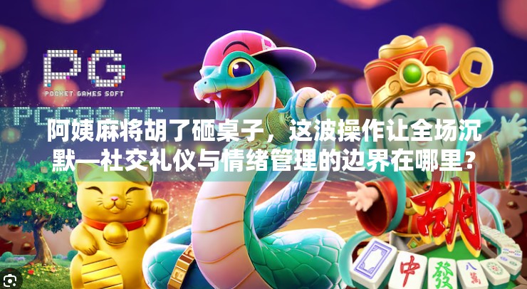 阿姨麻将胡了砸桌子,这波操作让全场沉默—社交礼仪与情绪管理的边界在哪里? 阿姨麻将胡了砸桌子,这波操作让全场沉默—社交礼仪与情绪管理的边界在哪里?